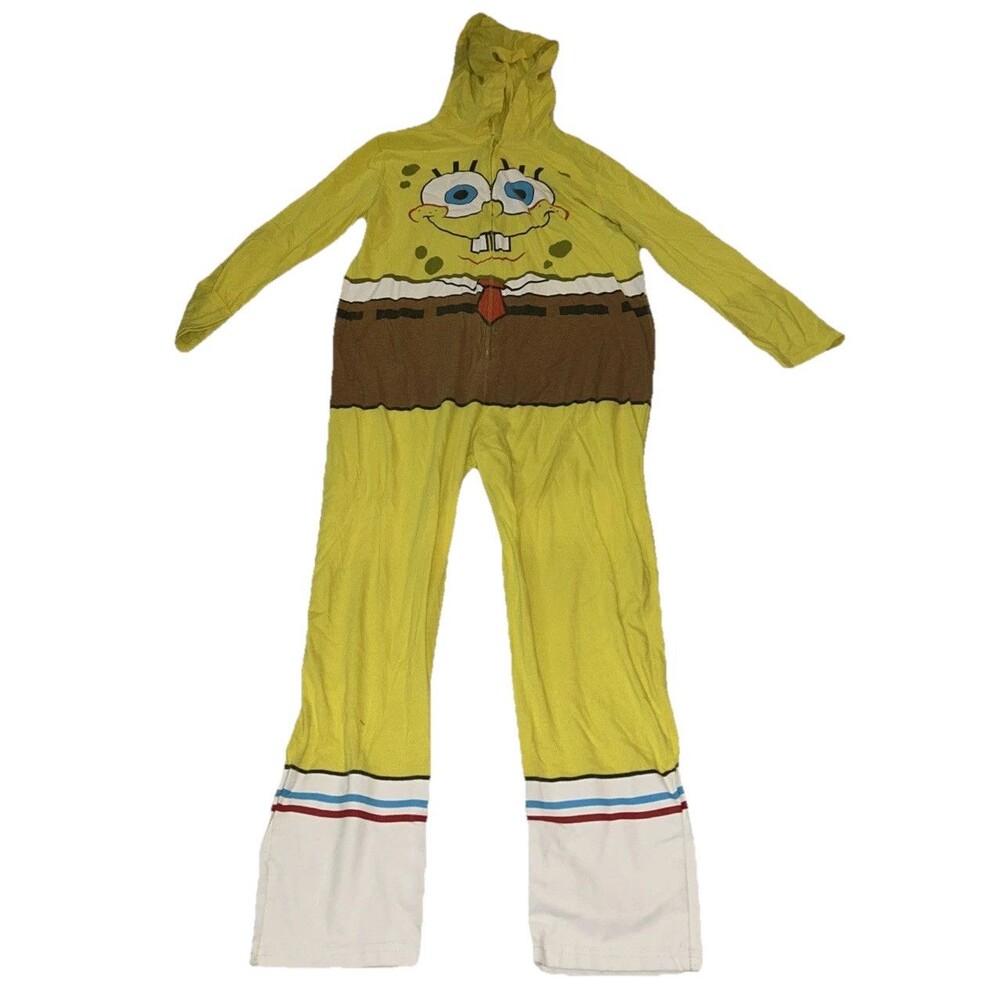 Nickelodeon Kids 7/8 SpongeBob Squarepants Multicolor Pajama Sleepwear One Piece